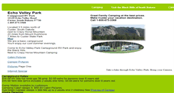 Desktop Screenshot of echovalleypark.com