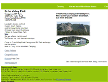 Tablet Screenshot of echovalleypark.com